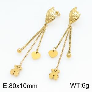 SS Gold-Plating Earring - KE134637-SP