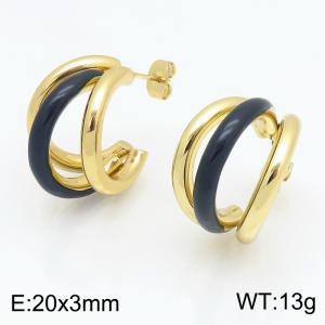 SS Gold-Plating Earring - KE134642-SP