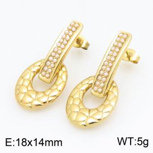SS Gold-Plating Earring - KE134659-SP