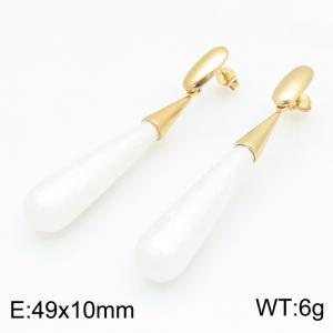 SS Gold-Plating Earring - KE134662-SP