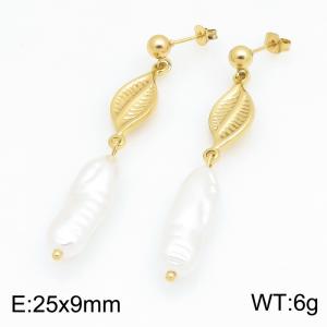 SS Gold-Plating Earring - KE134663-SP