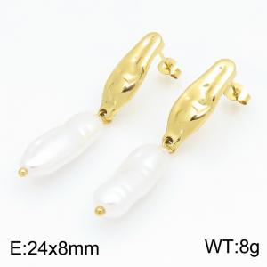 SS Gold-Plating Earring - KE134664-SP