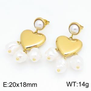SS Gold-Plating Earring - KE134667-SP