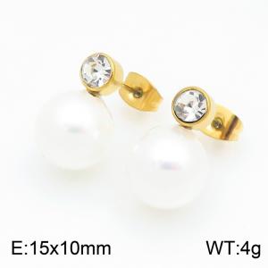 SS Gold-Plating Earring - KE134678-Z