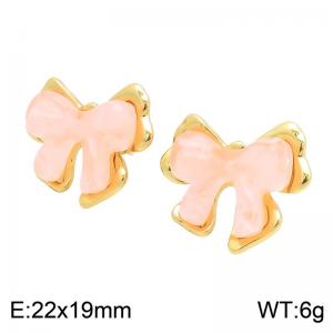 SS Gold-Plating Earring - KE134718-SP