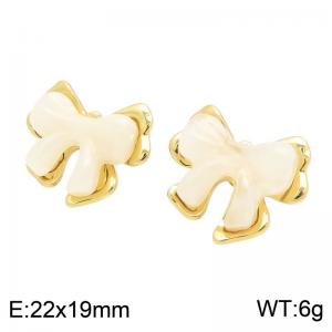 SS Gold-Plating Earring - KE134720-SP