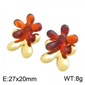 SS Gold-Plating Earring - KE134722-SP