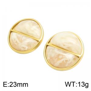 SS Gold-Plating Earring - KE134729-SP