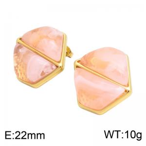 SS Gold-Plating Earring - KE134730-SP