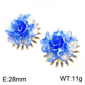 SS Gold-Plating Earring - KE134744-SP