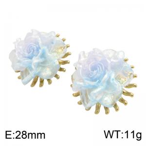 SS Gold-Plating Earring - KE134746-SP