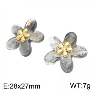 SS Gold-Plating Earring - KE134751-SP