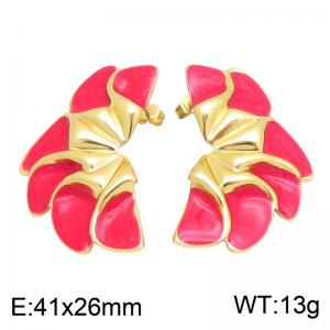SS Gold-Plating Earring - KE134762-SP