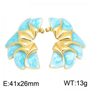 SS Gold-Plating Earring - KE134763-SP