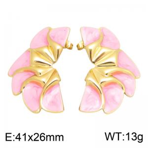 SS Gold-Plating Earring - KE134766-SP