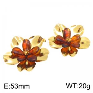 SS Gold-Plating Earring - KE134774-SP