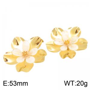 SS Gold-Plating Earring - KE134776-SP