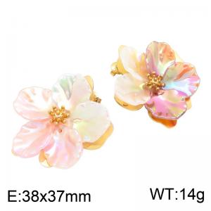 SS Gold-Plating Earring - KE134779-SP