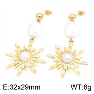 SS Gold-Plating Earring - KE134790-SP