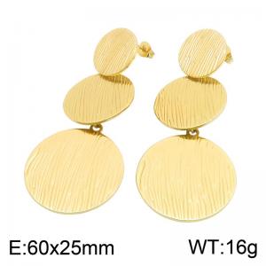 SS Gold-Plating Earring - KE134794-SP