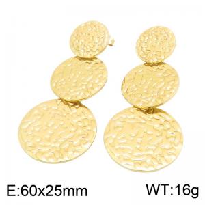 SS Gold-Plating Earring - KE134795-SP