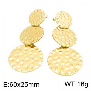 SS Gold-Plating Earring - KE134796-SP