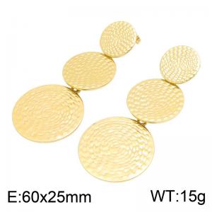 SS Gold-Plating Earring - KE134798-SP