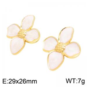 SS Gold-Plating Earring - KE134828-DM