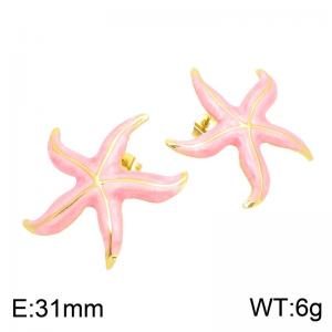 SS Gold-Plating Earring - KE134830-DM