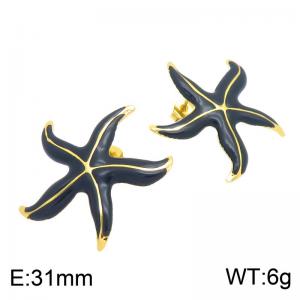 SS Gold-Plating Earring - KE134831-DM
