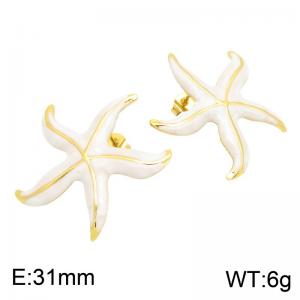 SS Gold-Plating Earring - KE134834-DM