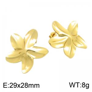 SS Gold-Plating Earring - KE134835-DM