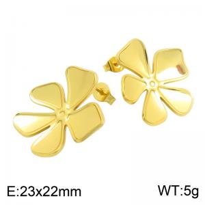 SS Gold-Plating Earring - KE134838-DM