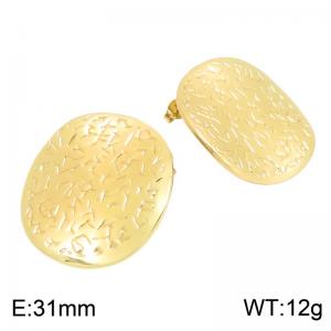 SS Gold-Plating Earring - KE134839-DM