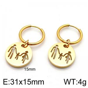 SS Gold-Plating Earring - KE134862-Z