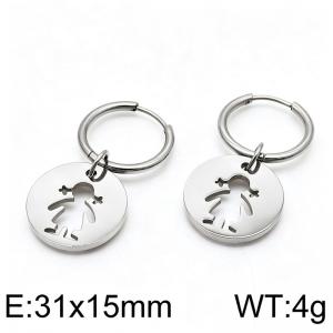 Stainless Steel Earring - KE134871-Z