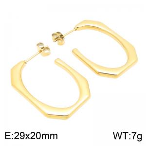 SS Gold-Plating Earring - KE134934-HR