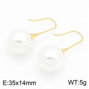 SS Gold-Plating Earring - KE134937-HR
