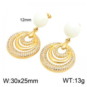 SS Gold-Plating Earring - KE134970-SP