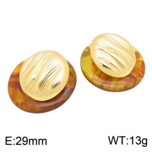 SS Gold-Plating Earring - KE134975-SP