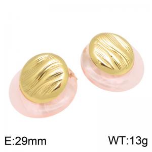 SS Gold-Plating Earring - KE134977-SP