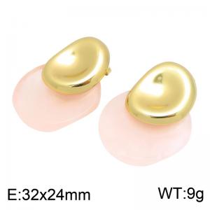 SS Gold-Plating Earring - KE134979-SP