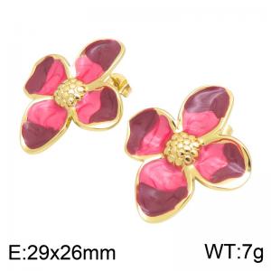 SS Gold-Plating Earring - KE134992-SP