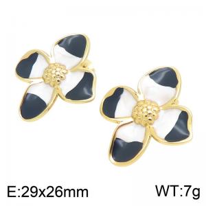SS Gold-Plating Earring - KE134995-SP