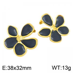 SS Gold-Plating Earring - KE135003-SP