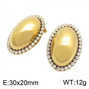 SS Gold-Plating Earring - KE135038-SP