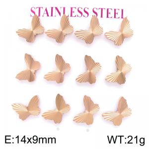 SS Rose Gold-Plating Earring - KE135159-HR