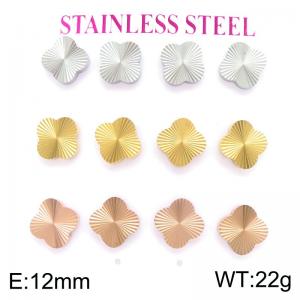 SS Rose Gold-Plating Earring - KE135167-HR