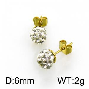 SS Gold-Plating Earring - KE51987-Z