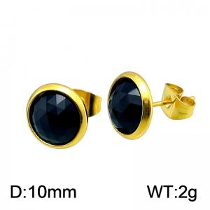 Stainless Steel Stone&Crystal Earring - KE54683-Z